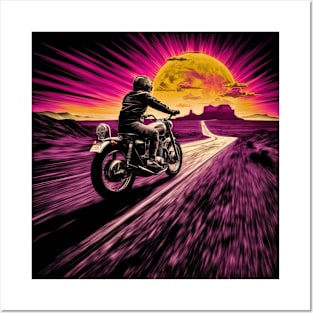 Purple Haze Sunset Rider Posters and Art